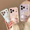 Oil Painting Cute Puppy Is Suitable for Apple 17promax Mobile Phone Case 16pro Korean 15/14 High Value 13 Bright Surface