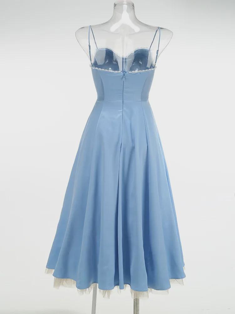 High-End Sexy Women's Cross-Border Spaghetti Strap Long Dress