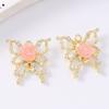5pcs Luxury Crystal Butterfly Charms Pendants for Necklace Earrings Bracelet DIY Jewelry Making Accessories Supplies