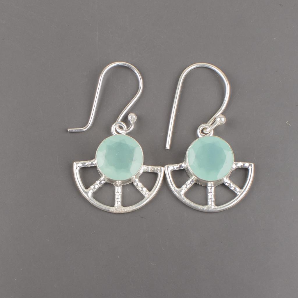 Green Onyx Earrings, 925 Sterling Silver Jewelry, Gift For Women Handmade Earrings Gemstone Jewelry