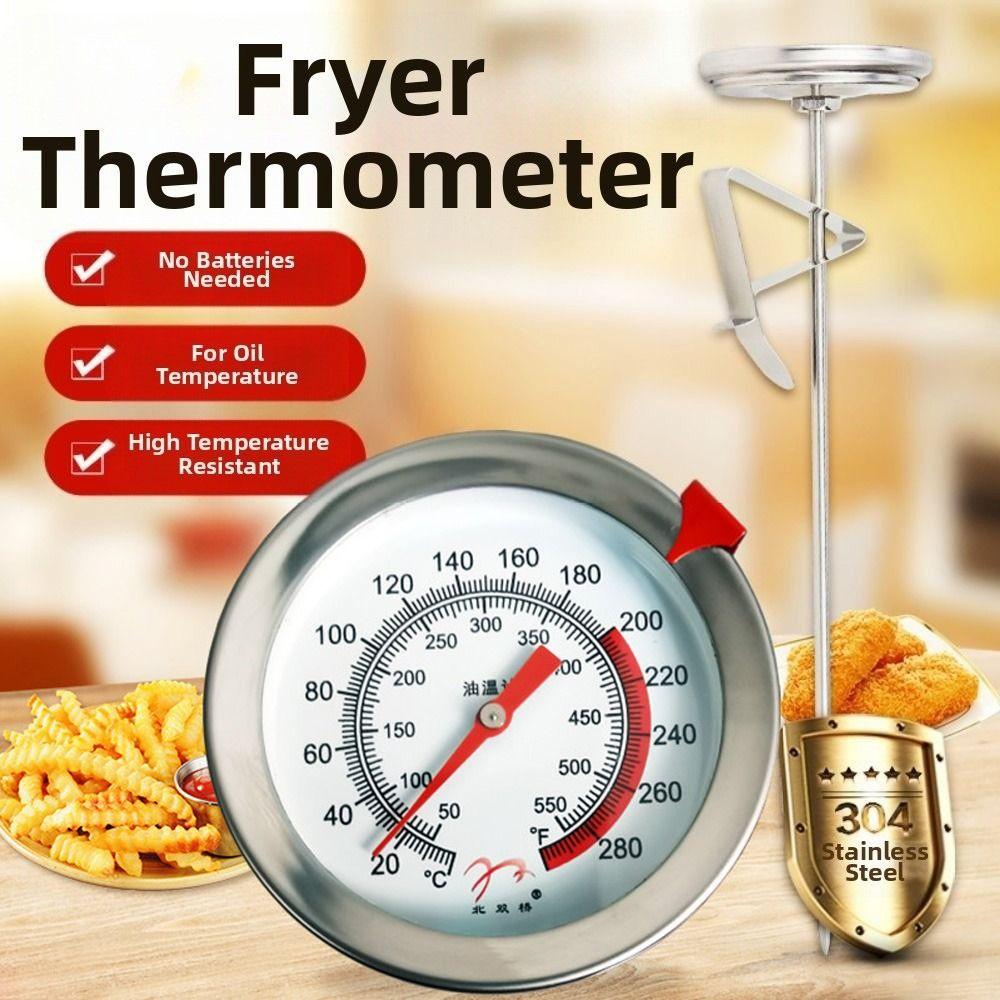 0~300℃ Kitchen Probe Thermomete Large Dial BBQ Thermometer Tester Kitchen Cooking