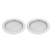 2PCS Resonator Guitar Sound Hole Cover Inserts Screen Metal for   Parts(Gold)