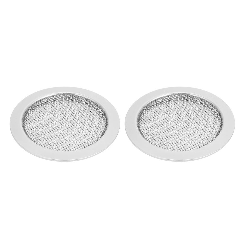 2PCS Resonator Guitar Sound Hole Cover Inserts Screen Metal for Parts(Gold)