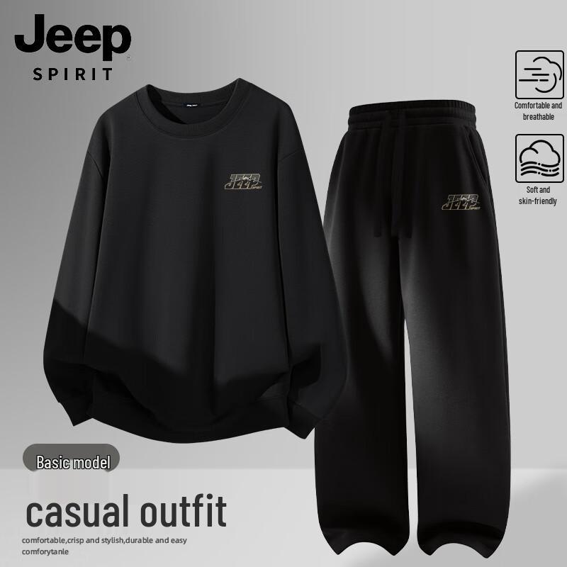 

JEEP SPIRIT Men s Hoodless Sweatshirt & Pants Set 3XL
