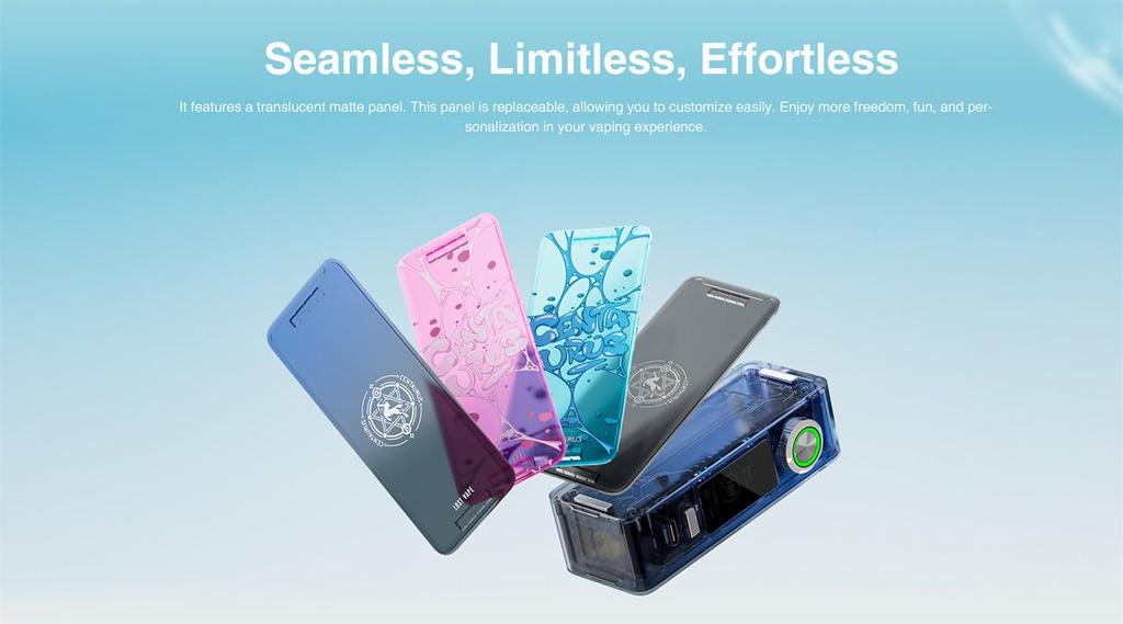 Lost Vape Centaurus N100 Mod Starter Kit with Centaurus Sub Ohm Tank (5ml) for Lost Vape Centaurus Electronic Cigarettes (Blue Waves)