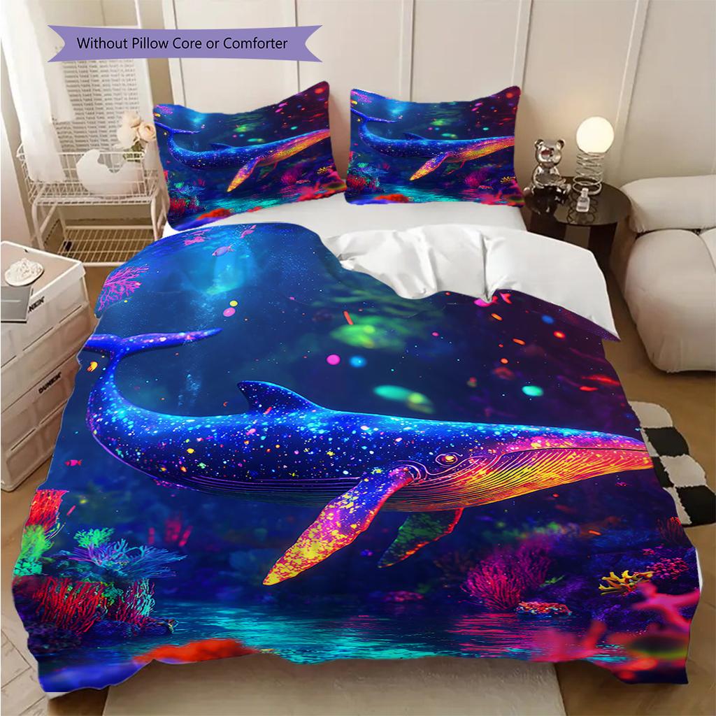 Walmuster Bettwäsche Steppdecke Set Bettbezug Kissenbezug Heimdekoration Geburtstagsgeschenk (1 Bettbezug + 2 Kissenbezüge, ohne Füllung)