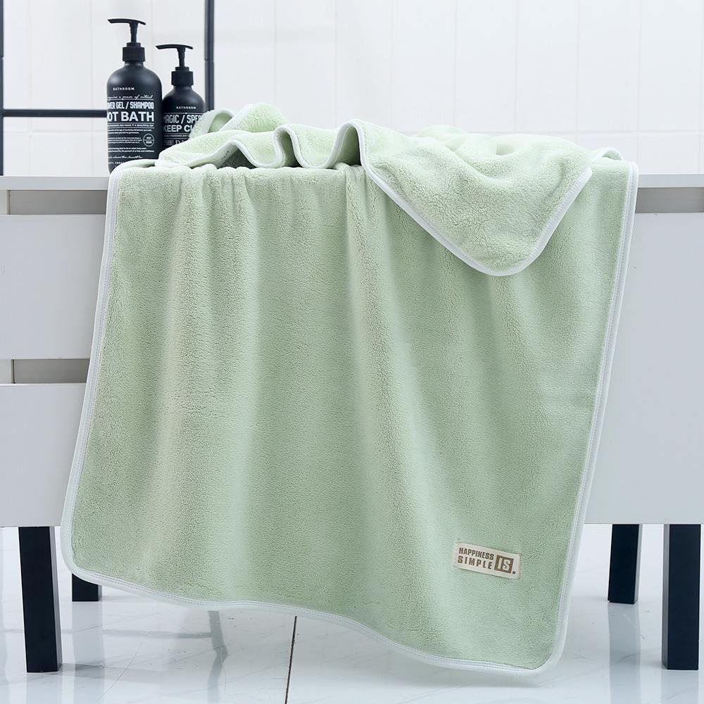 Super Thick 530g Coral Fleece Bath Towel - Large, Quick-Dry, Absorbent for Women & Adults