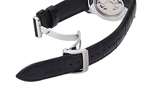 Orient Star RK-AT0007N Men's Automatic Watch, Semi-Skeleton, Mechanical, Made in Japan, with 2-Year Manufacturer's Warranty, Open Heart, Brown