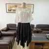 2026 Large Renaissance Lace Skirt Dress - Asymmetrical Halloween Fairy Style