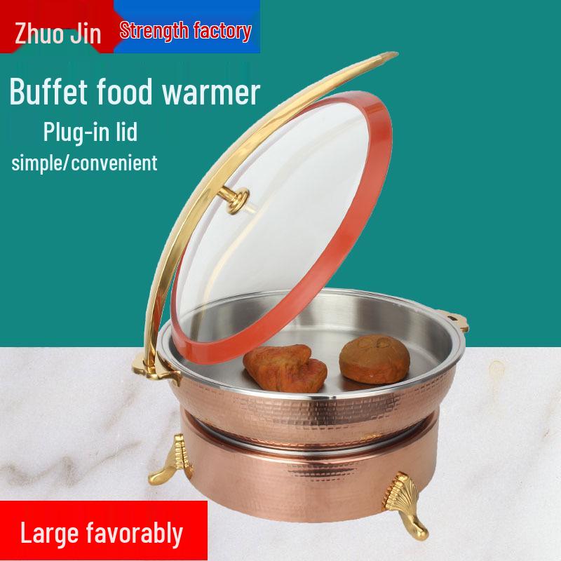 Zhuojin Stainless Steel Hammered Buffet Chafing Dish for Hotel Dining