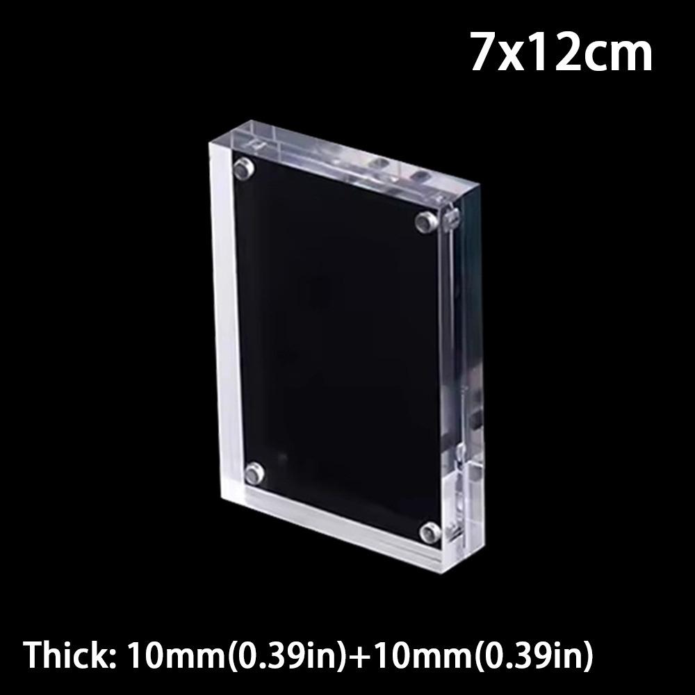 Magnetic Poster Display Stand Acrylic Fridge Magnets Photo Frame  for Room Desk Home Decoration
