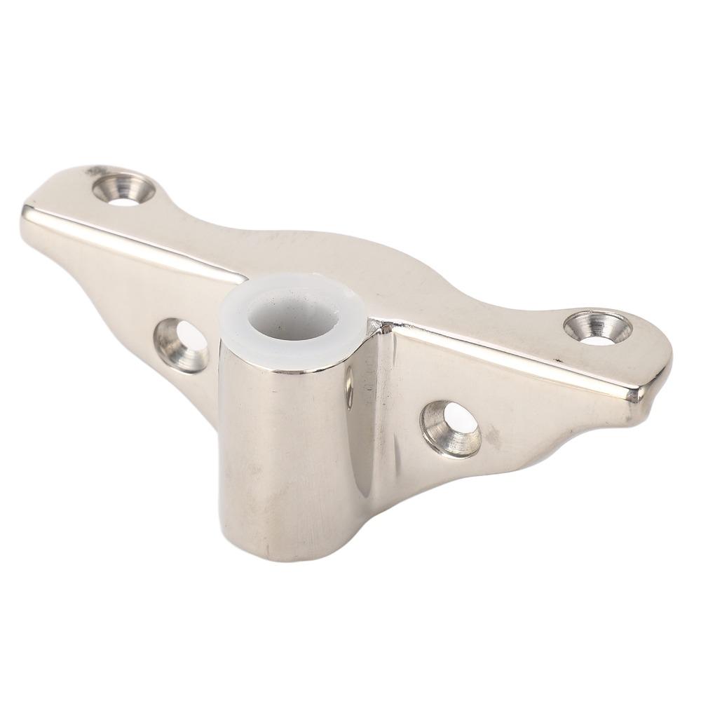 2PCS 1/2in Oarlock Socket Polished Finish Oarlock Support Bracket Row Lock Socket Boating Equipment