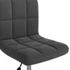 Vidaxl Swivel Office Chair, Black, Upholstered with Velvet