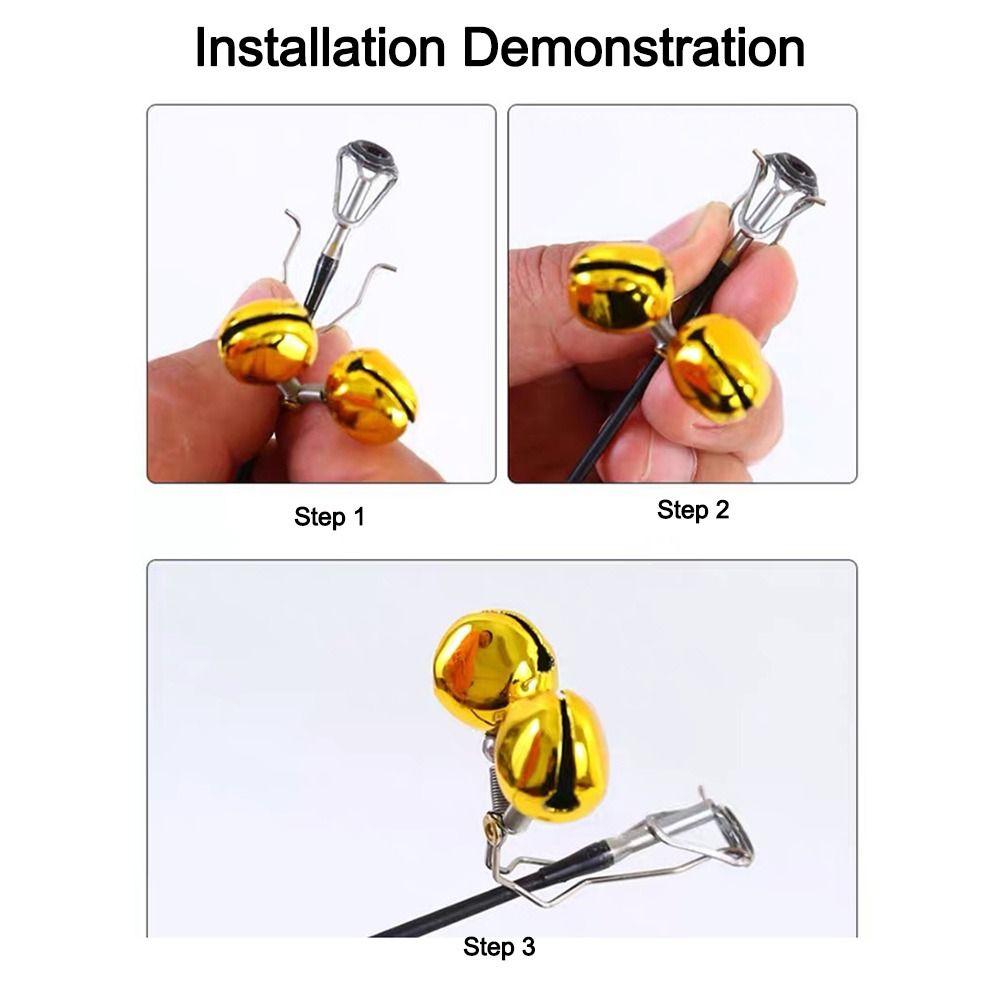 5/10Pcs High Sensitivity Clip-On Fishing Rod Bell Fishing Rod Alert Sea Fishing