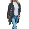Women's Fashion  And Winter Cardigan Jacket Gold Velvet Mid-Length Windbreaker