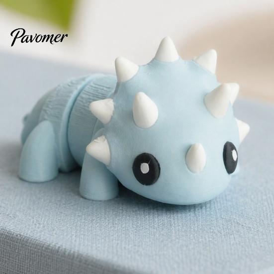 Spielbarer Dinosaurier-Stressball 3D-gedrucktes Fidget-Spielzeug, Niedliche bewegliche flexible Figur, Kindgerechtes Spielzeug Bewegliches Mini-Tier Entlastung Sensorisch