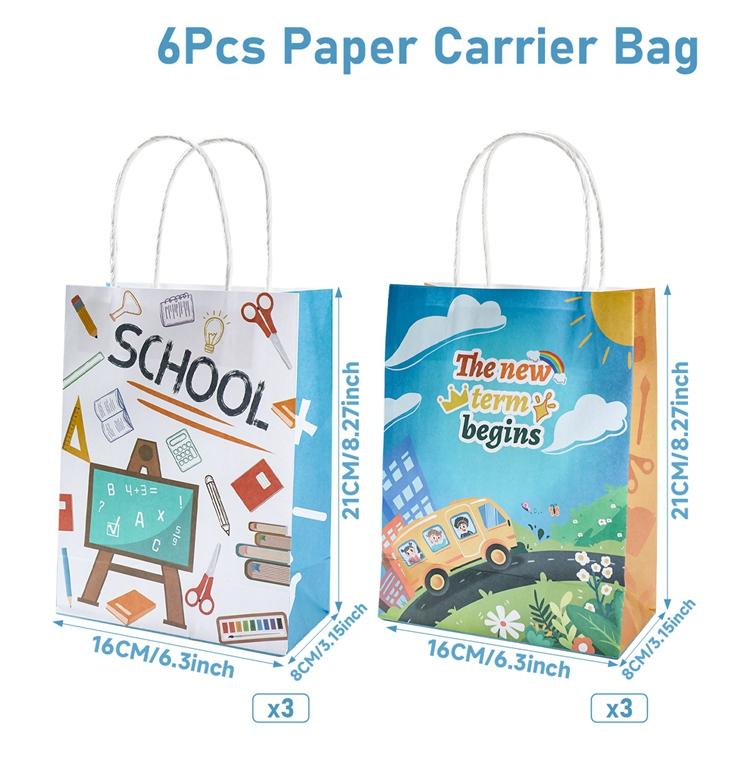 Cutie de bomboane pentru înapoi la școală, ghiozdane școlare, cutii pentru tratații, recuzită foto pentru petrecerea de prima zi de școală, pentru acasă, birou, clasă, favoruri de petrecere