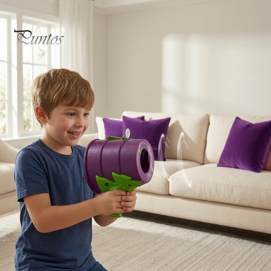 Safe Indoor Outdoor Play Handheld Air Cannon Toy, Portable Shooter for Kids, Family Gathering Entertainment Bubble Machine, Funny Prank Christmas