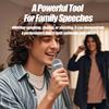 Dual-Purpose Wireless Handheld Microphone: Ideal for Home, Stage, Weddings, and Live Performances