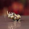 Retro Copper Hippopotamus Desktop Ornament 1Pc Solid Animal Sculpture for Home Office Shelf Decor Gift for Friends