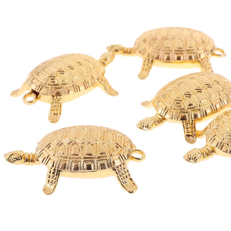 Feng Shui Golden Money Turtle Lucky Fortune Wealth Home Office Decoration Gift