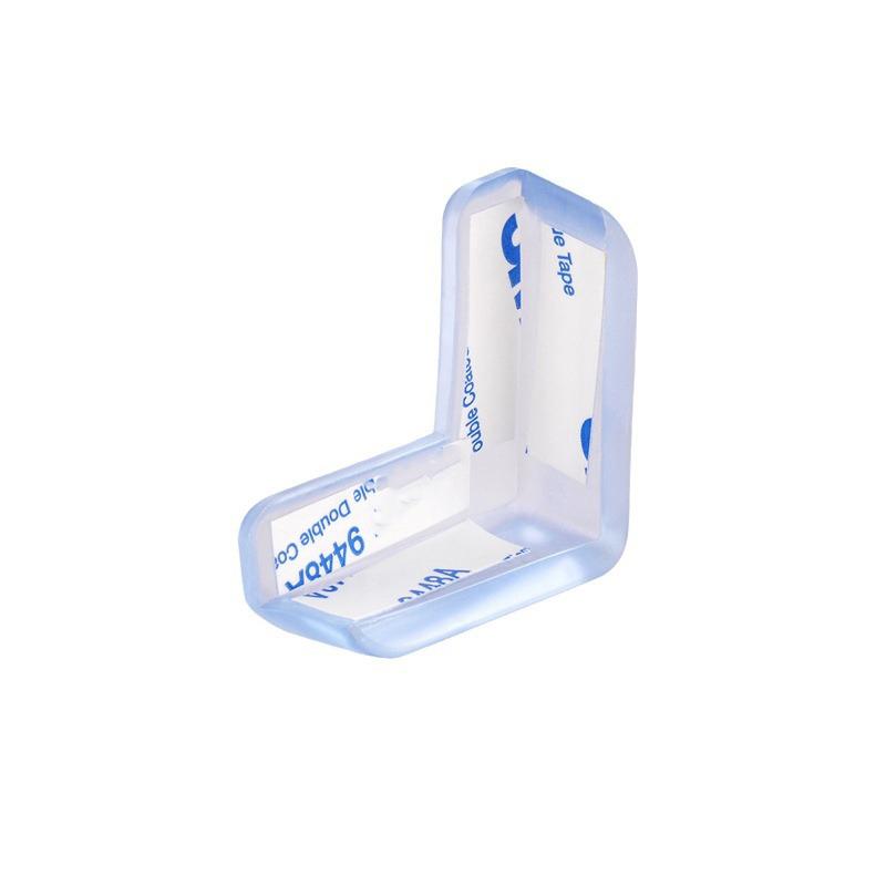 4 peças Almofadas de Proteção de Canto de Mesa Anticolisão Mesa de Centro Canto de Móvel de Vidro Capa Protetora de Silicone Transparente