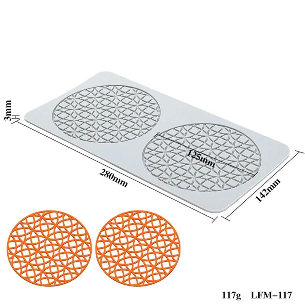 Flower Leaf Patterns Cake Lace Mat Fondant Silicone Mold DIY Craft Baking DecorationCooking Printing Mold Bakeware Cake Tools