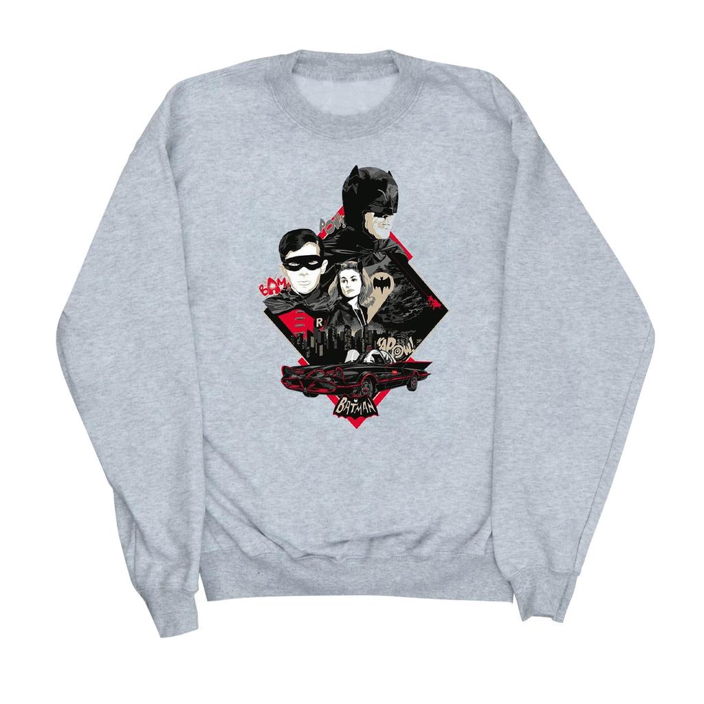 DC Comics Damen/Damen Batman TV-Serie Charakter Skyline Sweatshirt