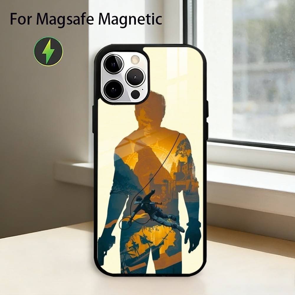 S-Sic Parvis Magna Uncharted Phone Case For iPhone17,16,15,14,13,12,11 Plus,Pro Magnetic For Magsafe Wireless Charging