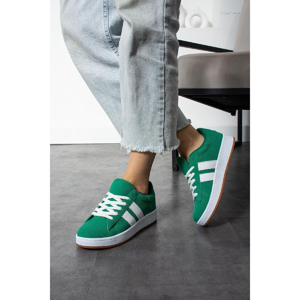 Navy Blue-white Orthopedic Sole Striped Sneakers