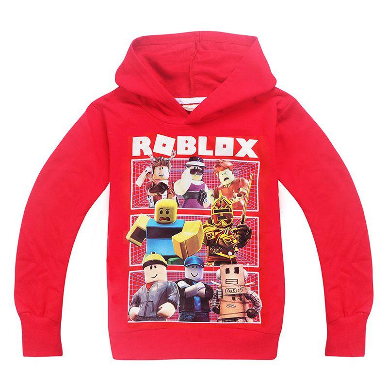 Vibrant Children's Roblox Print Hoodie Sweater With Long Sleeves And Comfortable Fit