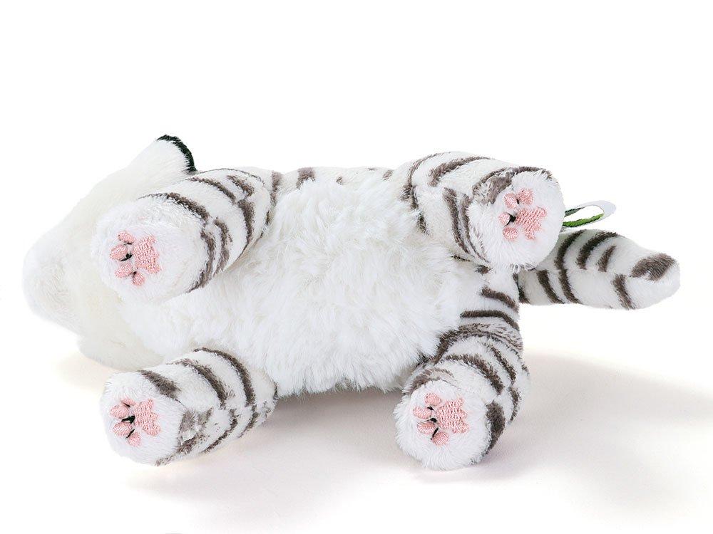 COLORATA White Tiger Plush Mascot (Realistic Wild AnimalWith Chain) Cute Animal Keychain Doll Gift (Twice Tested)