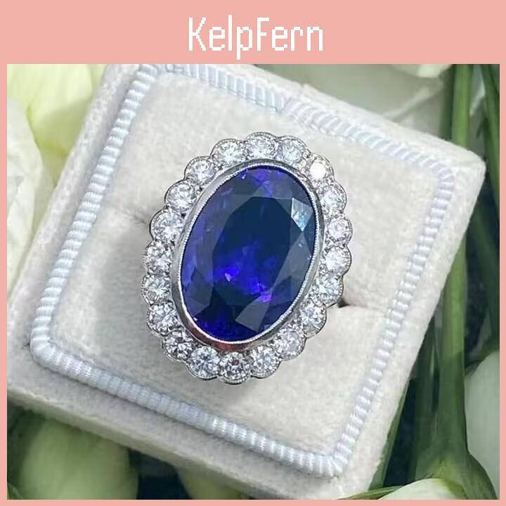 Ruby Colored Tanzanite Blue Dark Closed Ring