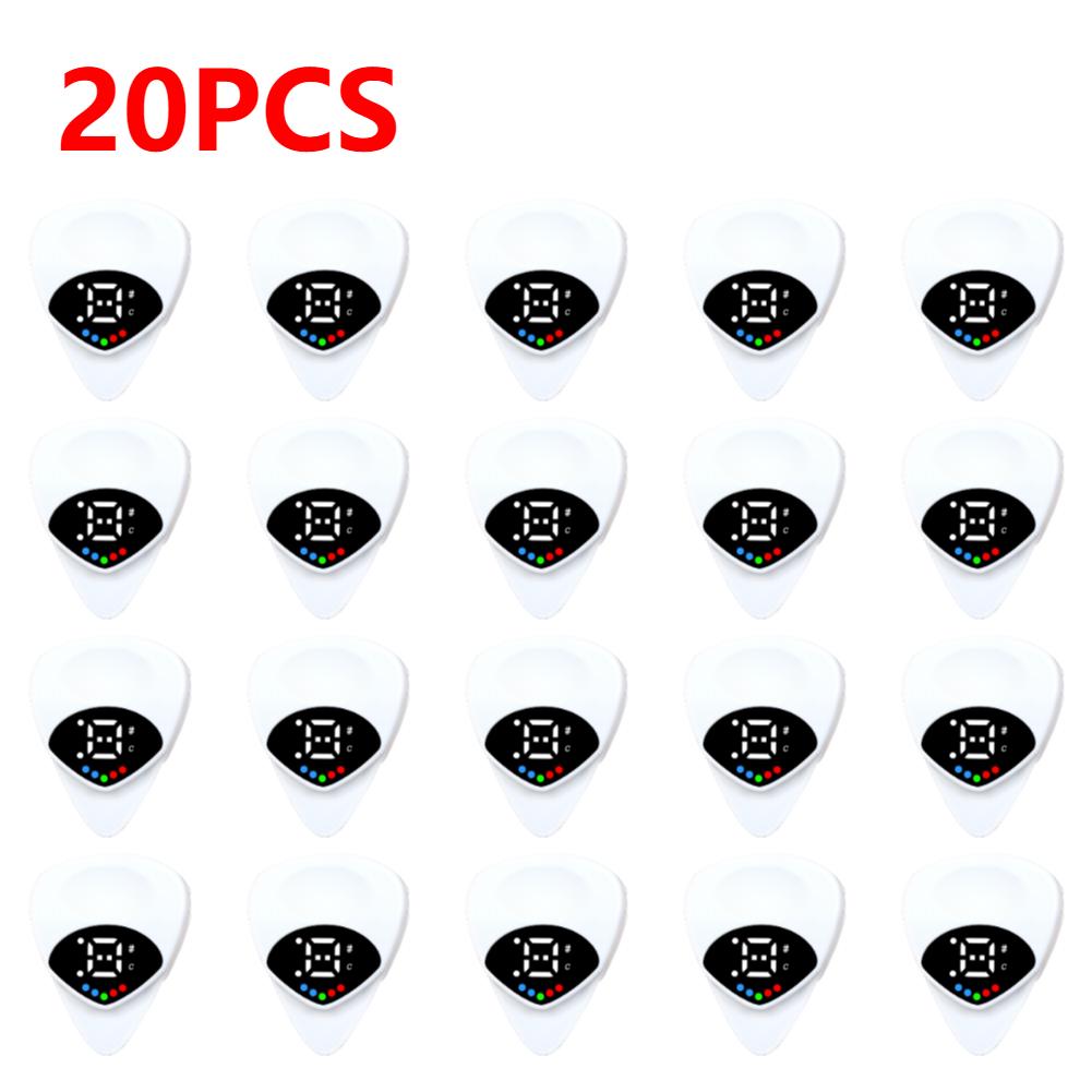 1-5pcs 2-in-1 Guitar Picks Tuner Digital Acoustic Guitar Tuner Electric Guitar Tuner for Acoustic Electric Guitar Bass Mandolin