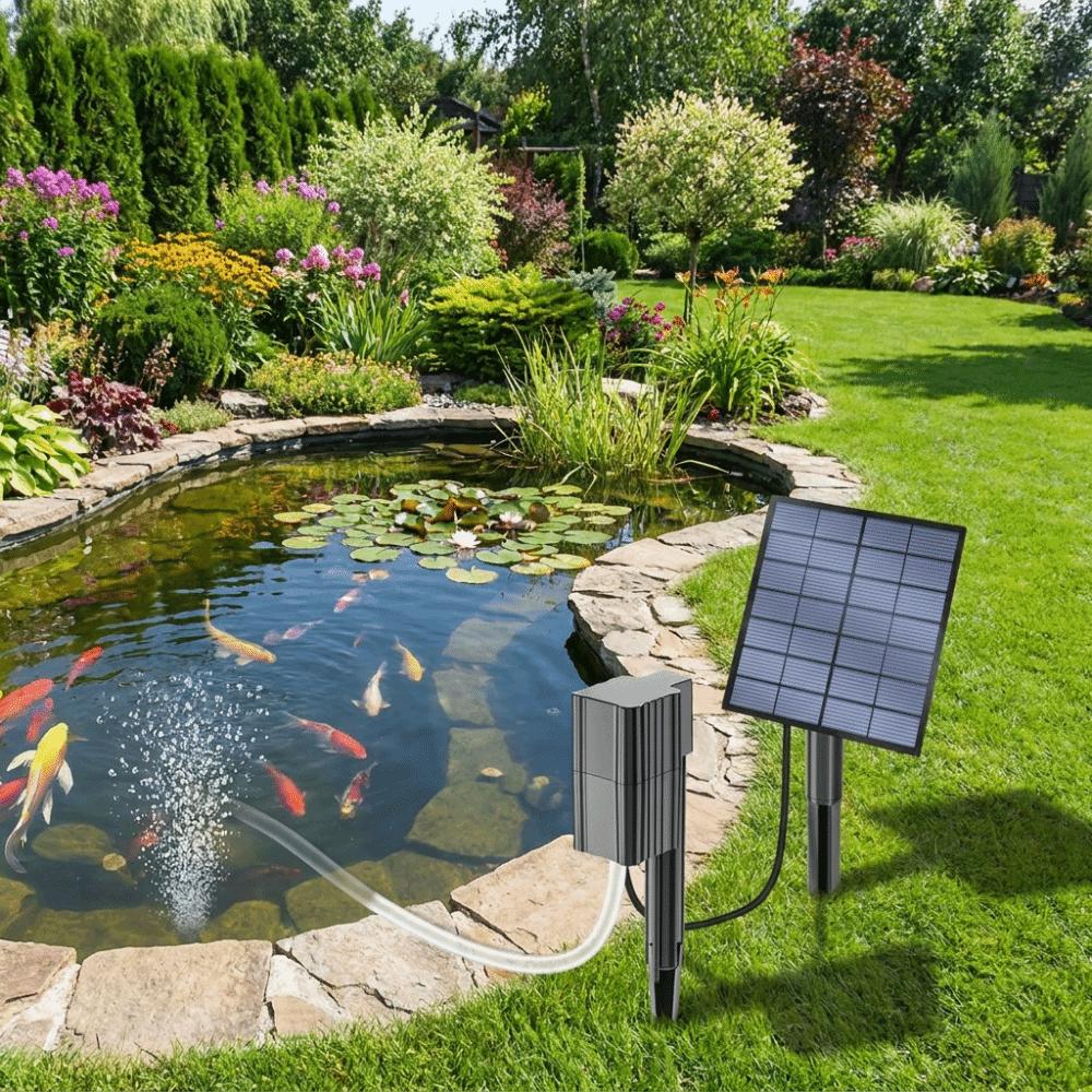 High Efficiency Solar Air Pump Low Noise Oxygen Pump Fishing Aerator Pond Aerator Fish Tank