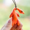 1PC Roast Duck Funny Color Change for Bags UV Duck Car Pendant Resin Keyring Keychian