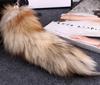 Women's Extra Large Real Fox Tail Keychain Pendant - Car/Bags Winter Charm