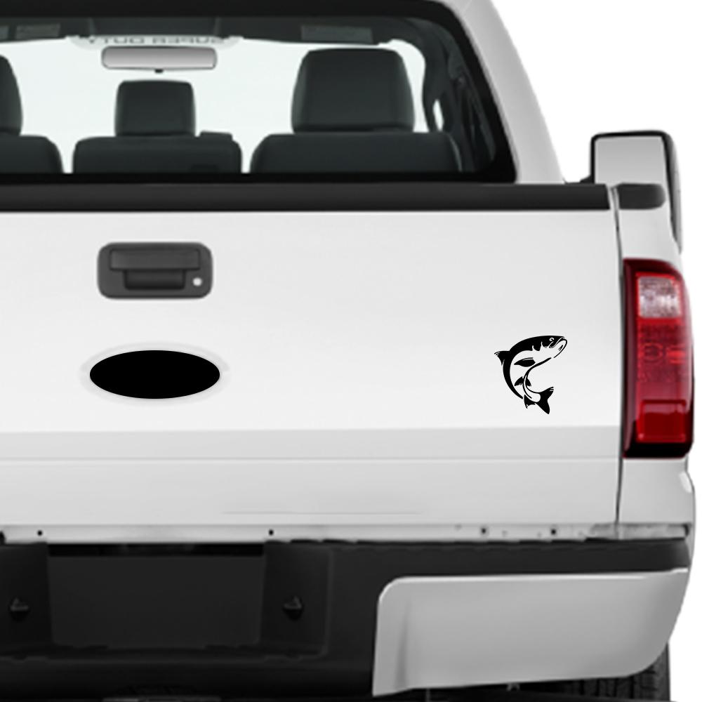 1PC Sturgeon Car Stickers Fishing Box Suitcase Refrigerator Wall Stickers Laptop Toilet Stickers