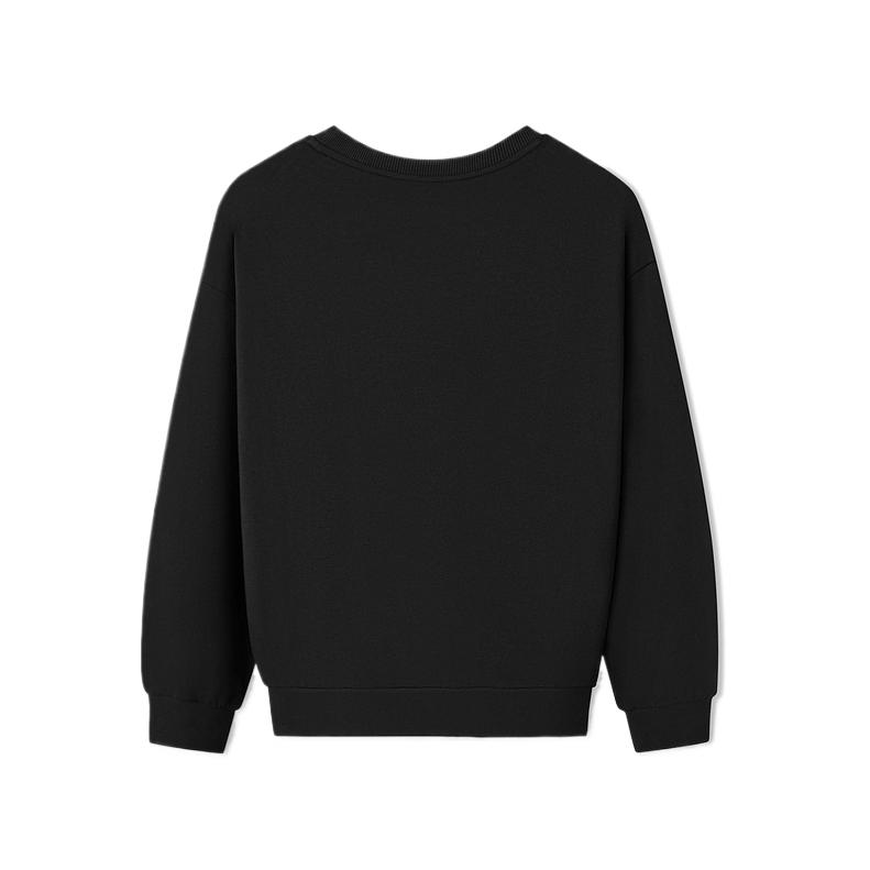 Skechers Sports Alliance Series Knitted Pullover Crew Neck Solid Color Sweatshirt Unisex Sweatshirt L325U017-0018