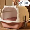 Extra-large fully enclosed cat litter box, anti-splash cat litter tray, cat toilet with UV sterilization, cat litter cabinet, pet supplies