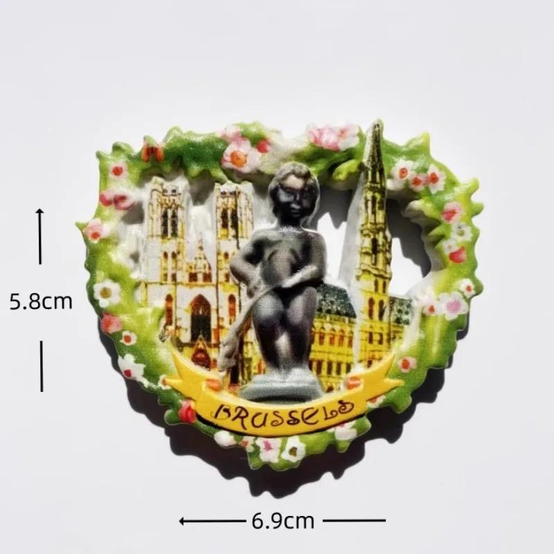 Belgien Souvenirs Brüssel Kühlschrankmagnete Brügge Kühlschrankaufkleber Heimdekoration Geburtstagsgeschenke