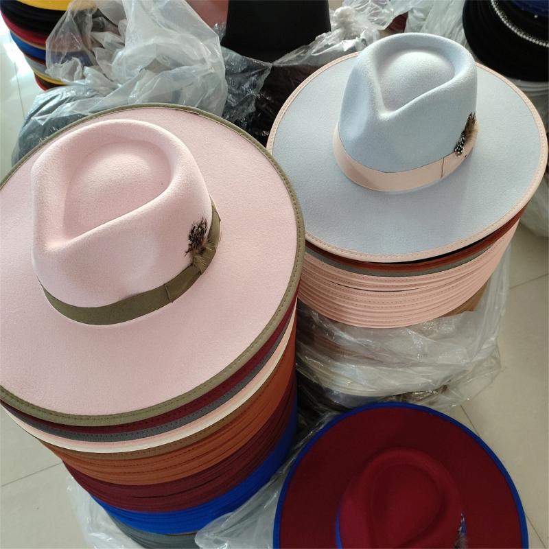 Stylish Wide Border Hat Sun Protecting Fashionable Hat British Styles Hat for Holiday Celebrations