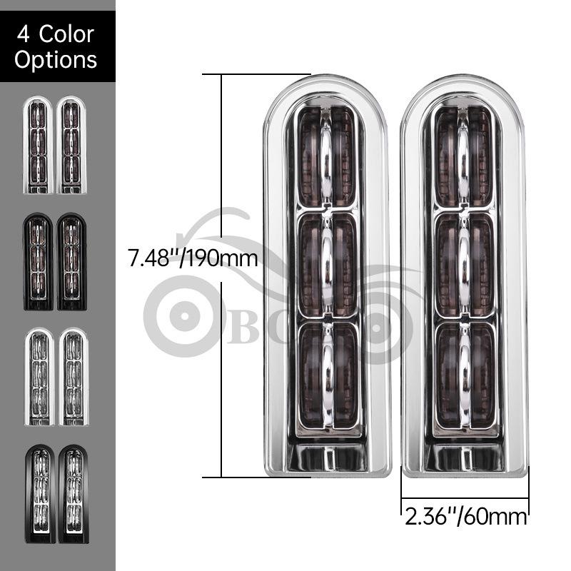 LED Lights for Harley Big Glide CVO Saddlebags and Fender, Decorative 14-20.