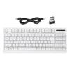 87 Keys Wireless Keyboard 2.4G 1800MAh Battery Power Saving Mode LED Mechanical Keyboard with RGB Lighting for Gaming PC