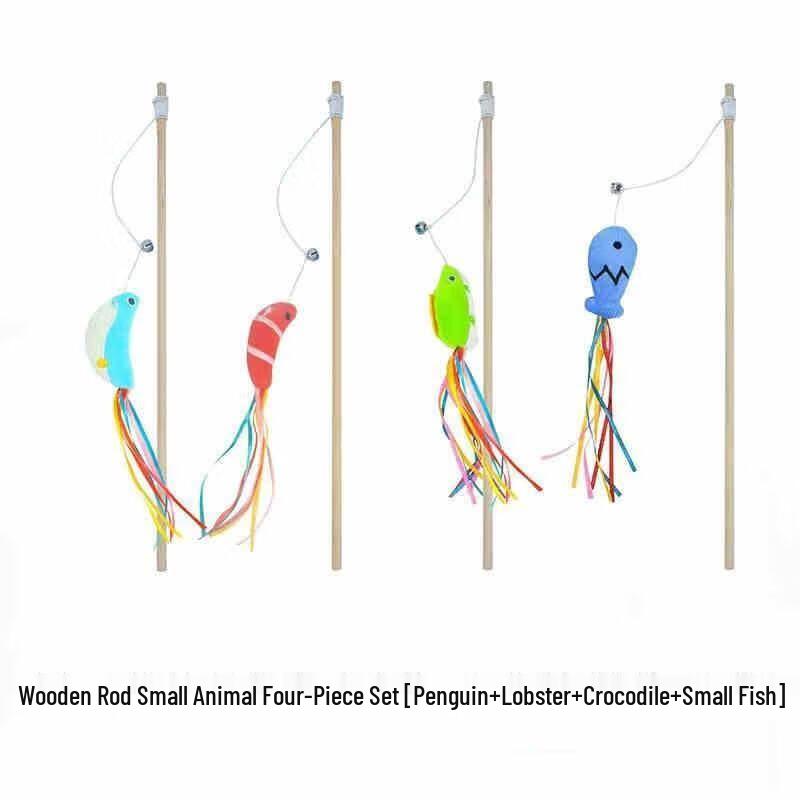 

Miling Fairy Cat Teaser Wand Set