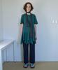 Nokeontencheu 58. Half Sleeve Square Dress _ Green