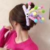 Girl Rainbow Twist Stick Big Eyes Plush Grab Clip Back of Head Shark Clip Disc Hair Funny Ugly Cute Hair Accessories