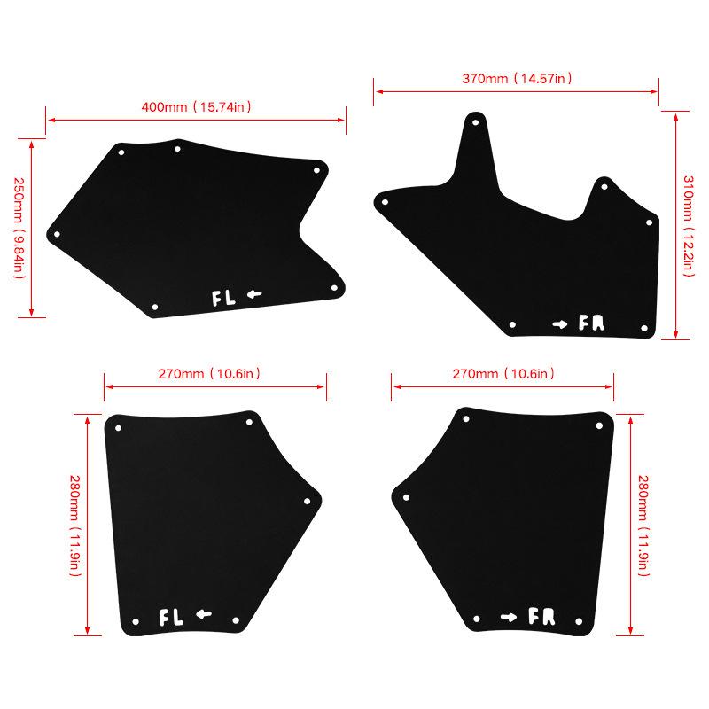 For 2008- Toyota Tundra Front Fender Lining Engine Compartment Mudguard Skin 2009 2011 2013 2015