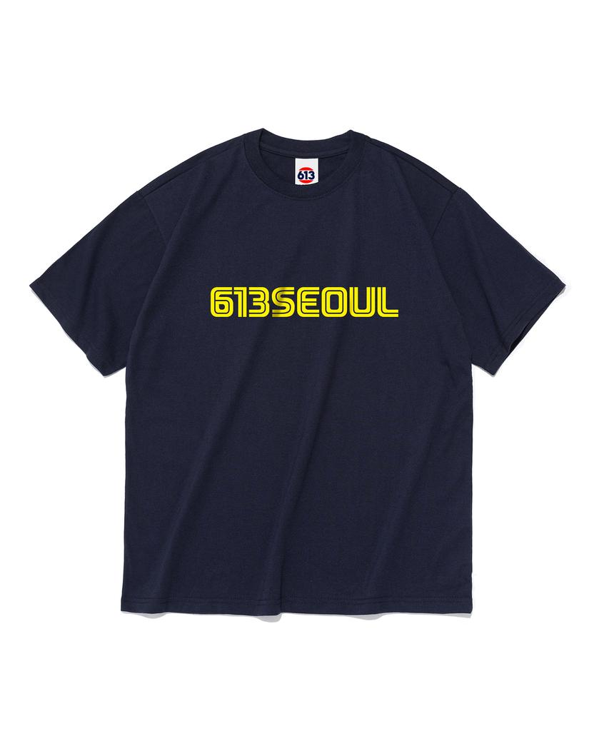 613SEOUL 613 Neo Seoul Graphic Short Sleeve T-Shirt (Navy)