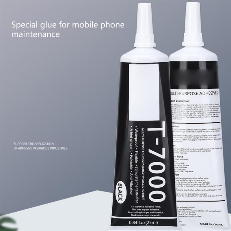 Super Black T7000 25ml Adhesive Epoxy Resin Repair Multi-function Glues Super Glue Speaker Cell Phone LCD for Touch Scre